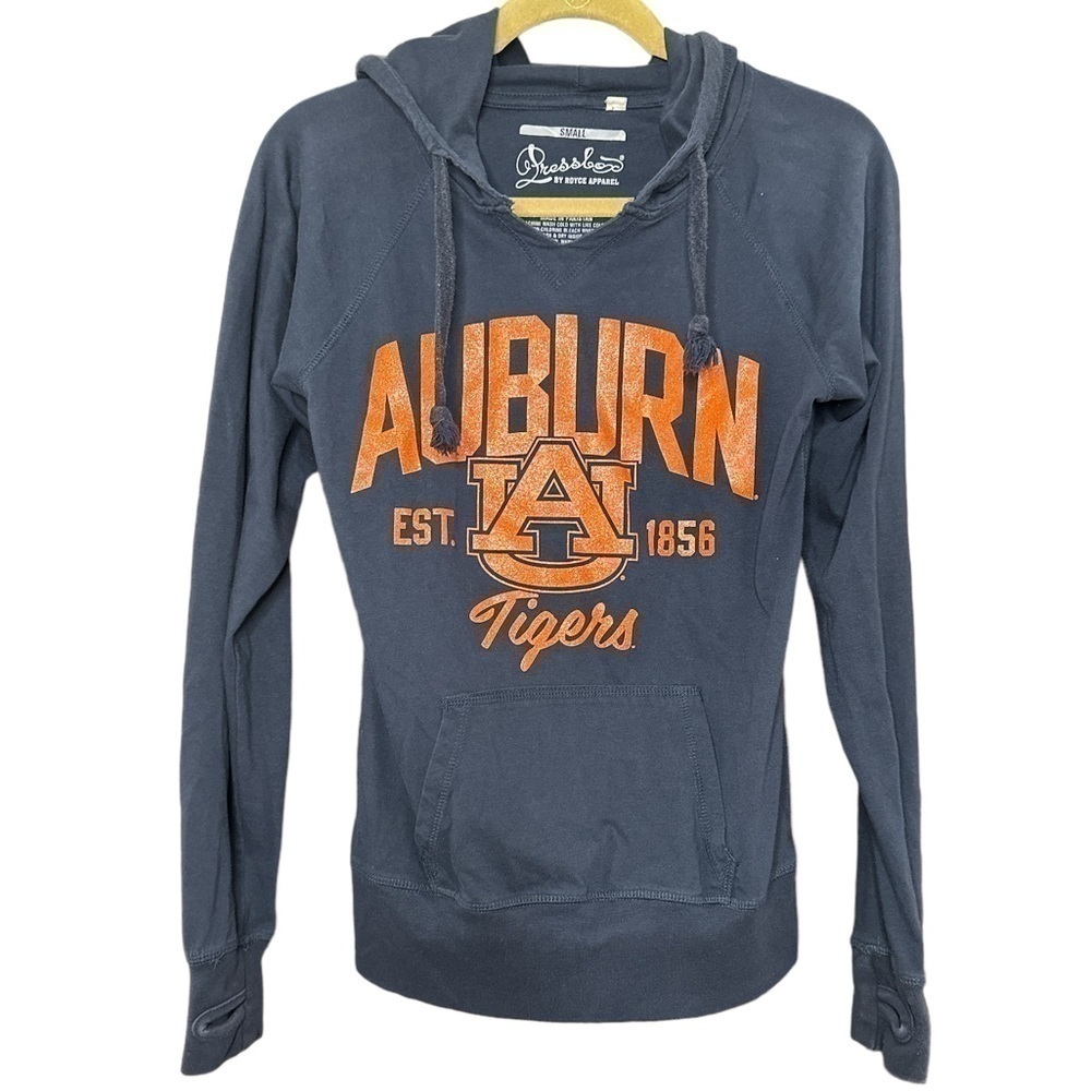 Auburn University Tigers Glitter Graphic Hoodie With Thumbholes